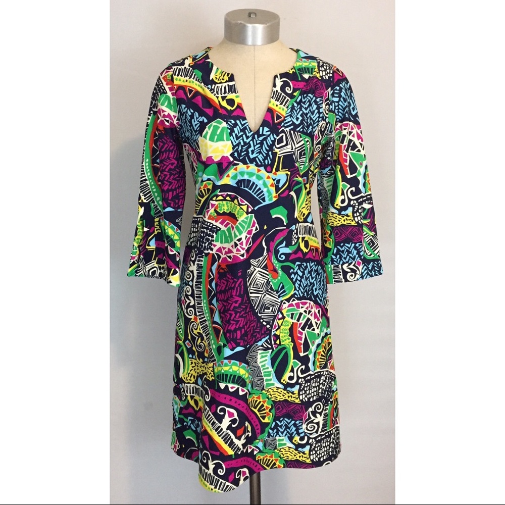 ✨ MAKE OFFER ✨
{JUDE CONNALLY} ABSTRACT PRINTED TUNIC DRESS - Picture 2 of 9